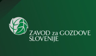 Logotip ZGS na zelenem ozadju