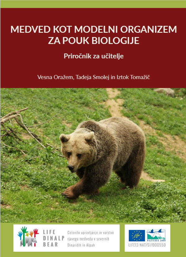 Priročnik za učitelje o medvedu - naslovnica
